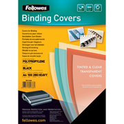 FELLOWES TAPA PP 280M A4 NEGRO 100-PACK 5476602